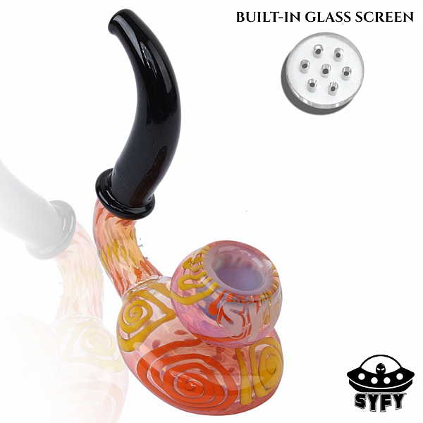 Built-In Glass Screen Pipe|smoking pipe
