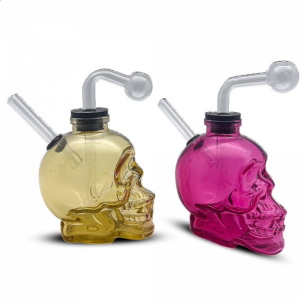 Colored Skull Oil Pipe