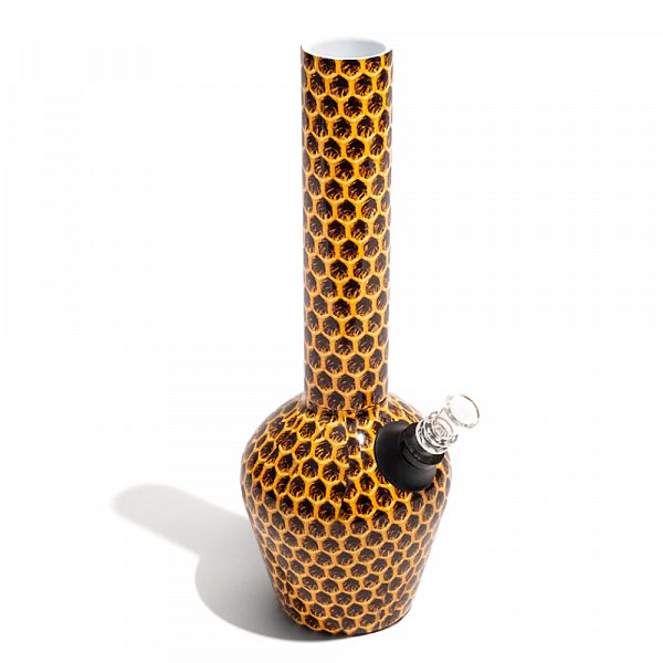 Honeycomb Print Stainless Steel Pipe