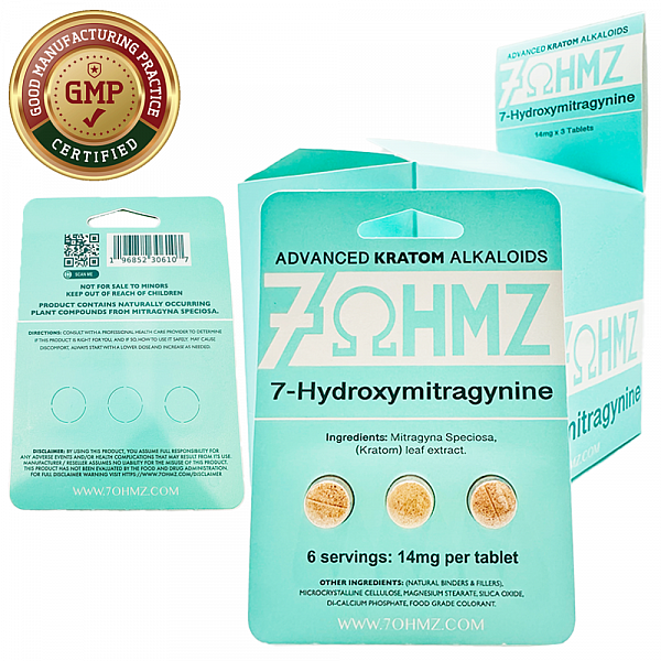 7ohmz Hydroxymitragynine Kratom Tablets