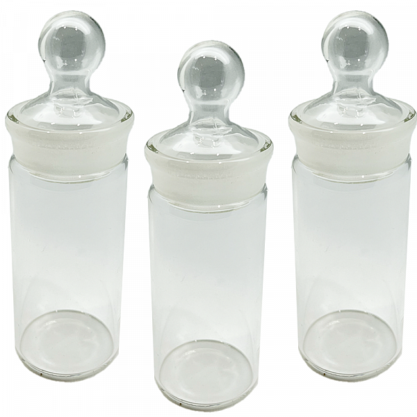 Clear Glass Jar with Glass Lid