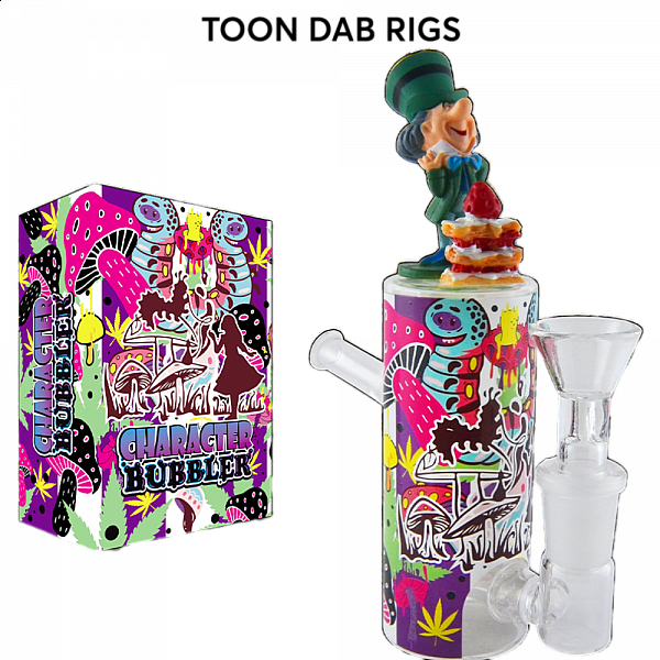 Toon Themed Glass Dab Rig Bubblers