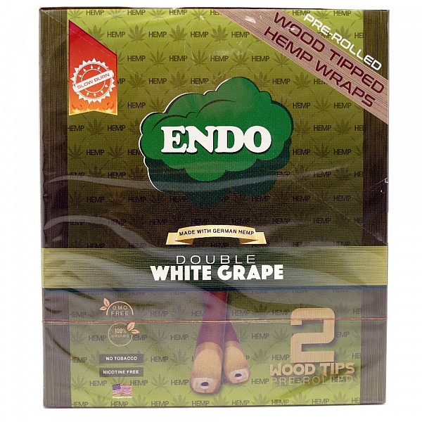 Endo 2 Pre-rolled Hemp Wraps Wooden Tips
