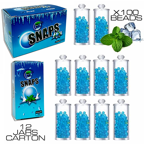 O'Snaps Menthol Flavour - 12 Jars Carton - 100 Beads Jar