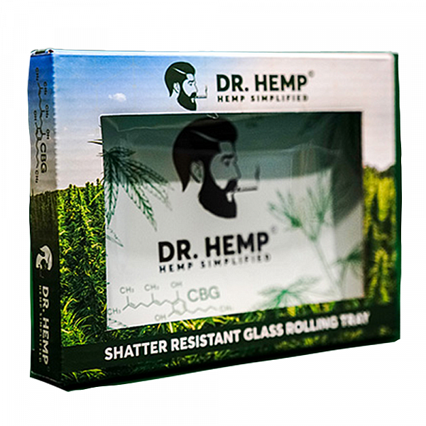 Dr. Hemp Shatter Proof Glass Rolling Tray