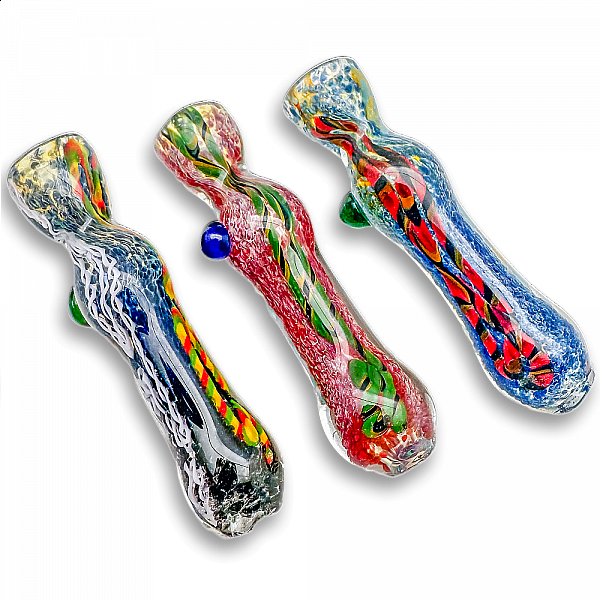 Solid Frit Worked Chillum