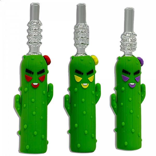 Silicone Cactus Dab Straw