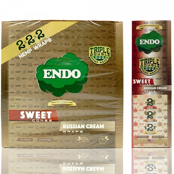 Endo Organic Hemp Wraps 2x2x2 Russian Cream