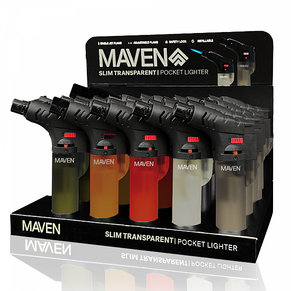 Maven Slim Transparent - 20pc/Display