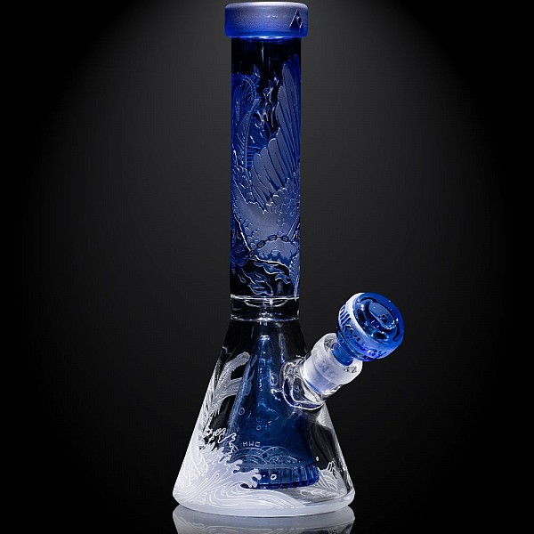 Blood Feud 11" Beaker Bong with Collins Perc