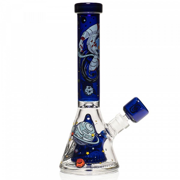 Spaghettification 11" Beaker Bong with Collins Perc