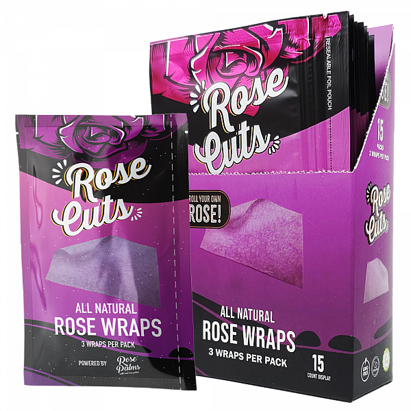 Purple Rose Cuts Wraps - 3 Per Pack - 15 Pack Display