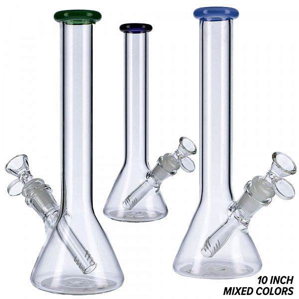 Glass Beaker Bongs | 10 Inch - Affordable Prices