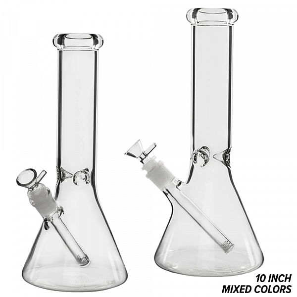 Glass Beaker Bongs | 10 Inch - Affordable Prices
