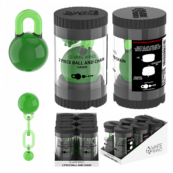 Terp Slurper 2-Piece Ball Chain Carb Cap - Green