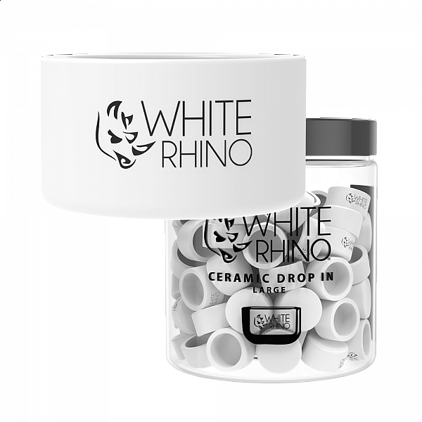 Ceramic Large Drop-In - 50 Count - White Rhino