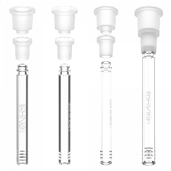 3 Inches - 14/19mm male to 14/19mm female - Hybrid Downstem - Adjustable Size