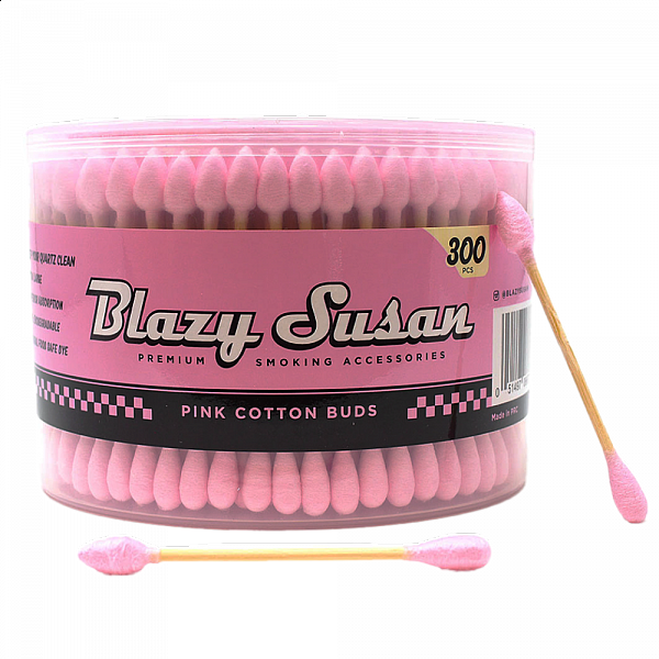 Blazy Susan - Cotton Buds - 300 Count Pink