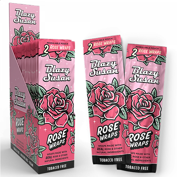 Blazy Susan - Rose Leaf Wraps - King Size - 2 Per Pack - 10 Pack Display