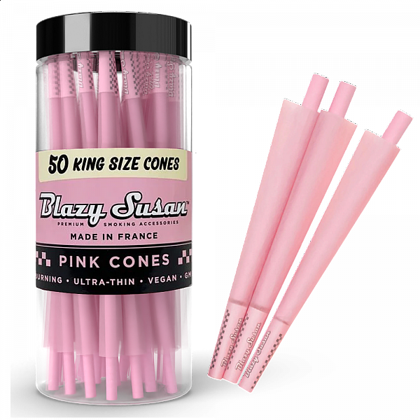 Blazy Susan - Pink King Pre Rolled Cones - 50 Count