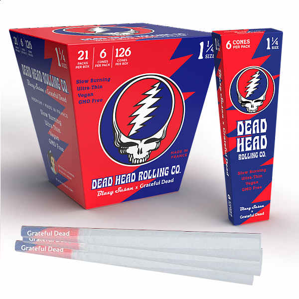 Grateful Dead - 1-1/4″ Pre Rolled Cones - 6 Count