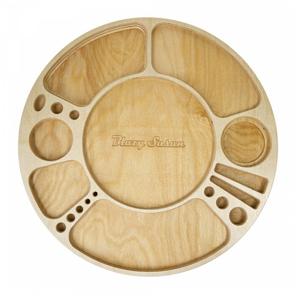 Birch Blazy Susan Spinning Rolling Tray