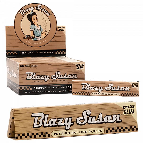 Blazy Susan - King Size Slim - Unbleached Rolling Papers