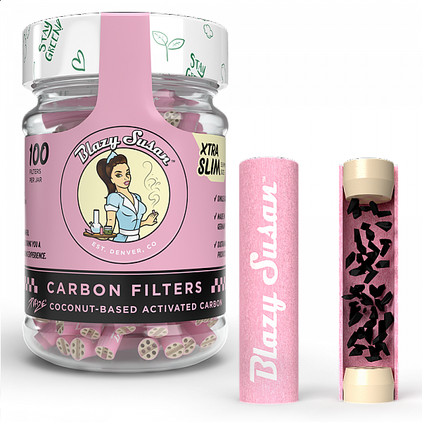 Purize  - Pink Pre-Rolled Filter Tips 100 Count - Extra Slim