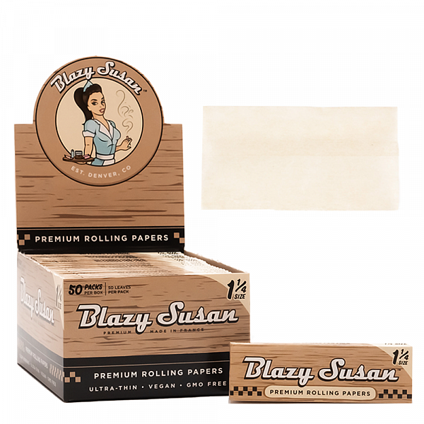 Blazy Susan - 1-1/4″ - Unbleached Rolling Papers