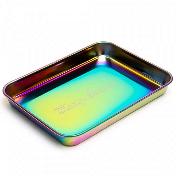 Blazy Susan Premium Shine - Stainless Steel Rolling Trays - Rainbow