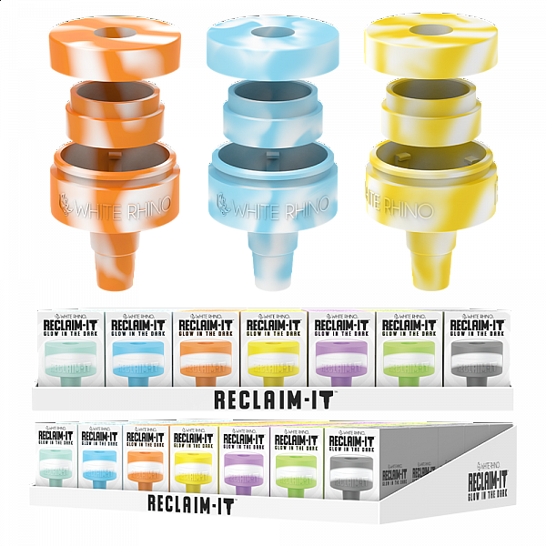 Reclaim Waterpipe Attachment Glow in Dark - White Rhino