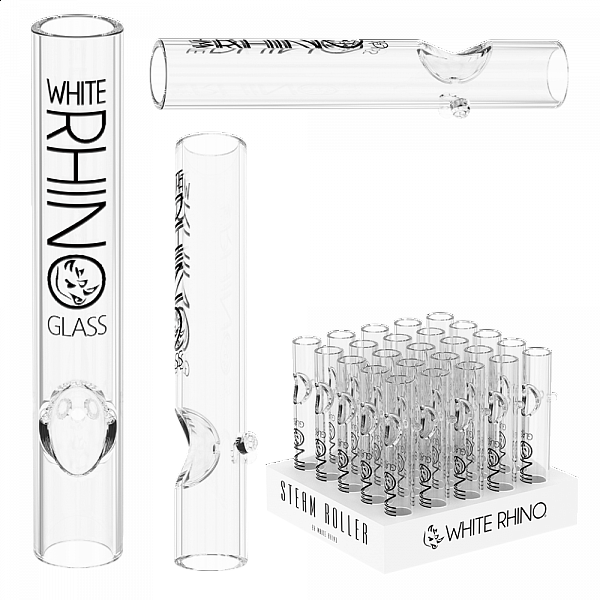 White Rhino Glass Steam Roller - 25 Count