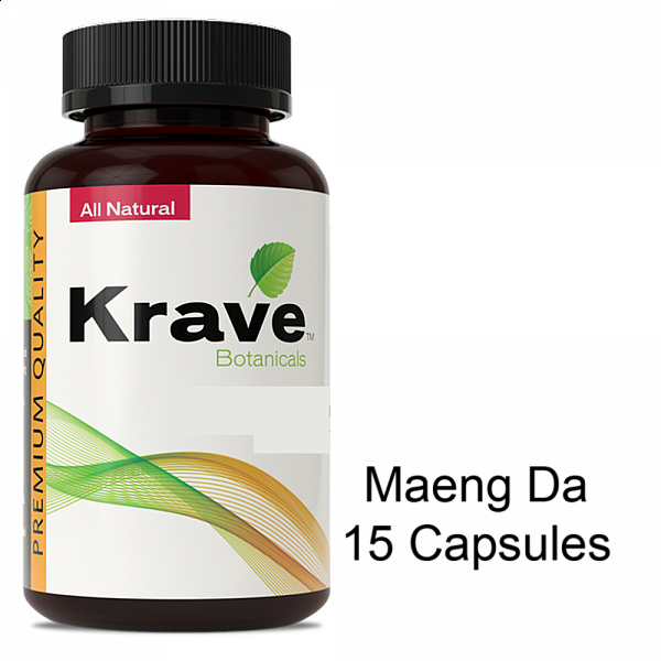 Krave Kratom - Maeng Da Capsules - 15 Count