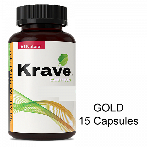 Krave Kratom - Gold Capsules - 15 Count