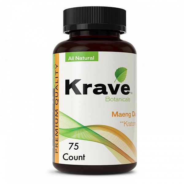 Krave Kratom - Maeng Da Capsules - 75 Count