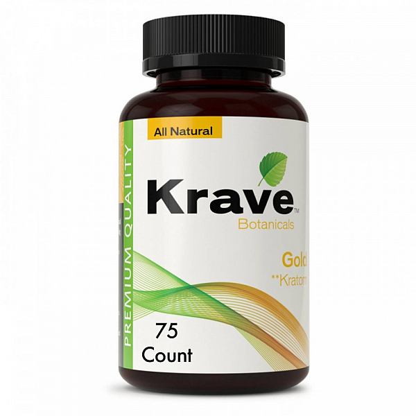 Krave Kratom - Gold - 75 Count