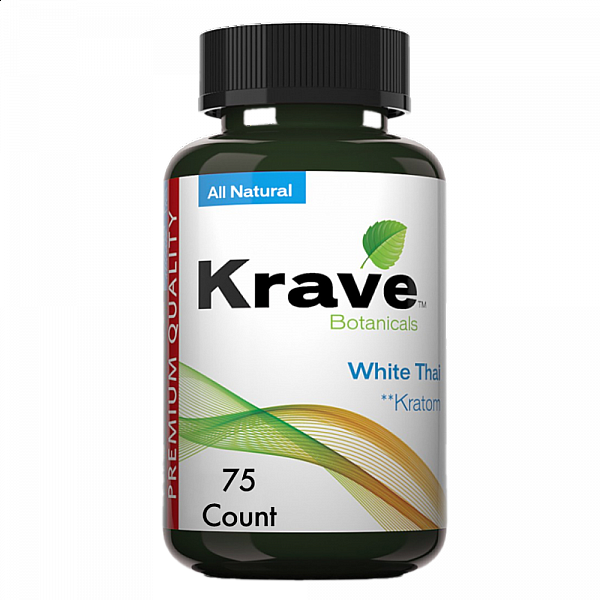 Krave Kratom - White Thai - 75 Count