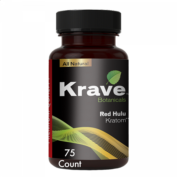 Krave Kratom - Red Hulu - 75 Count