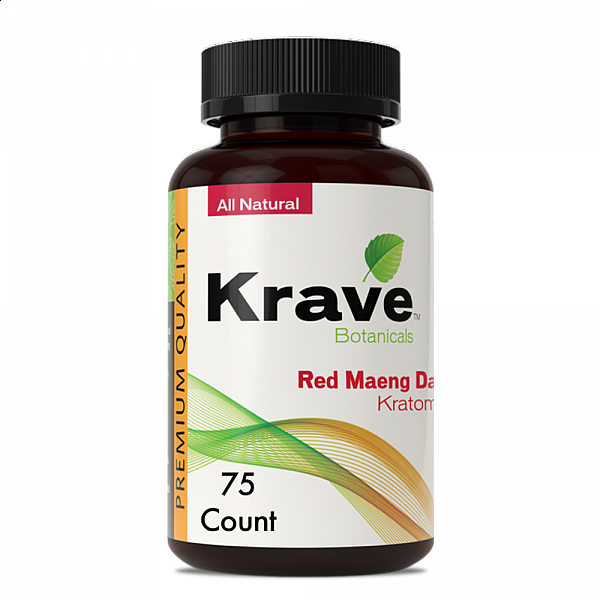 Krave Kratom - Red Maeng Da- 75 Count