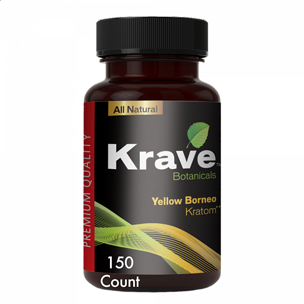 Krave Kratom - Yello Borneo - 150 Count