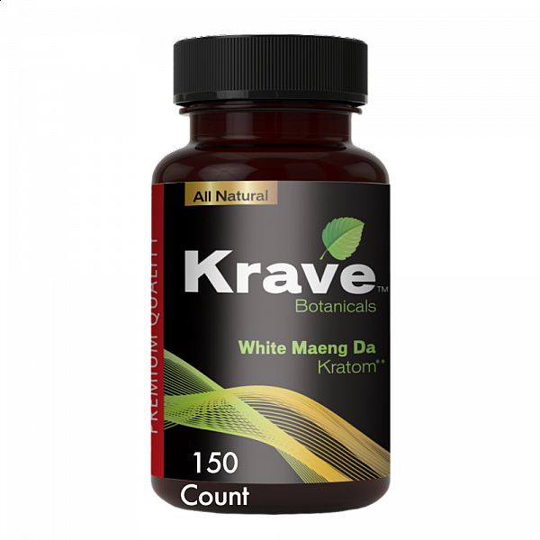 Krave Kratom - White Maeng Da - 150 Count