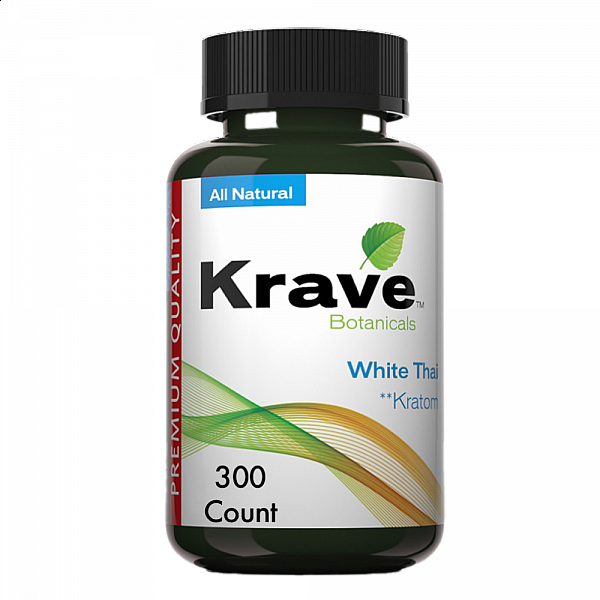 Krave Kratom - White Thai - 300 Count