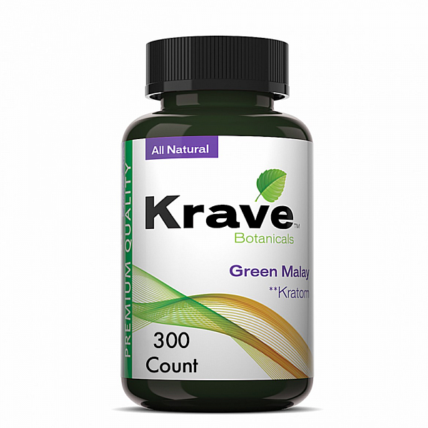 Krave Kratom - Green Malay - 300 Count