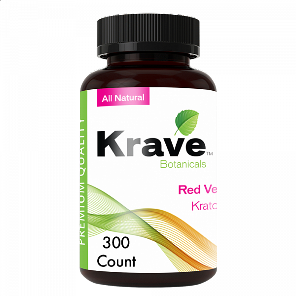 Krave Kratom - Red Vein - 300 Count