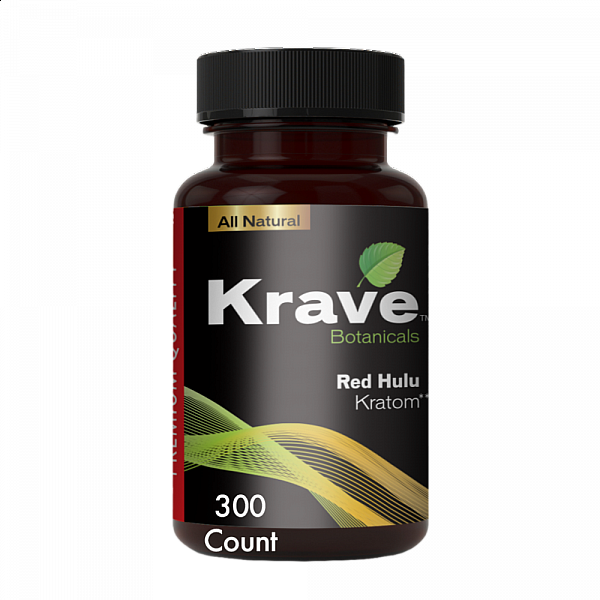 Krave Kratom - Red Hulu - 300 Count