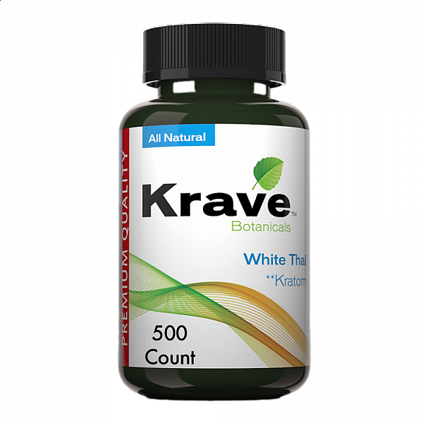 Krave Kratom - White Thai - 500 Count