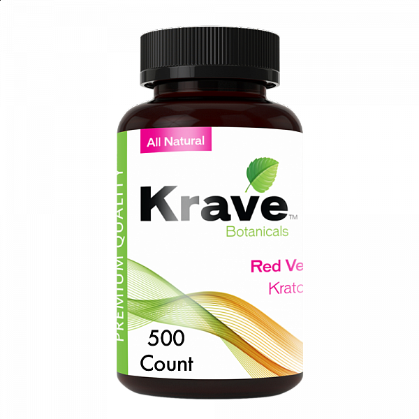 Krave Kratom - Red Vien - 500 Count