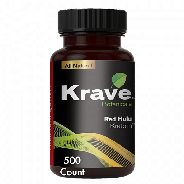 Krave Kratom - Red Hulu - 500 Count