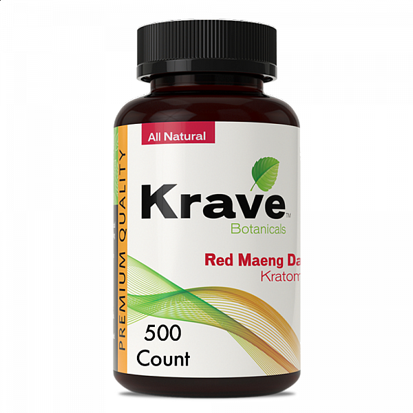 Krave Kratom - Red Maeng Da - 500 Count