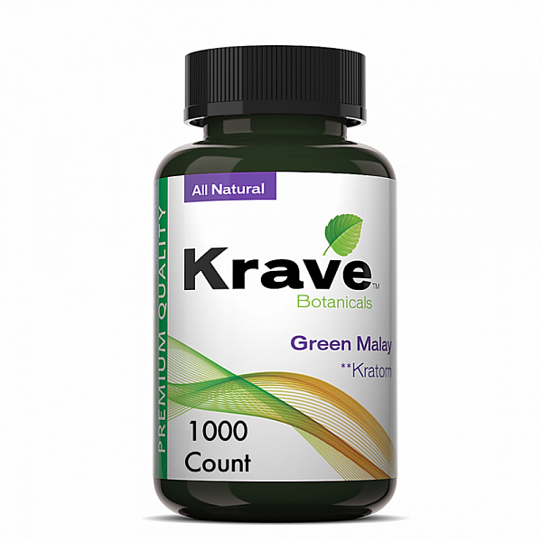 Krave Kratom - Green Malay - 1000 Count